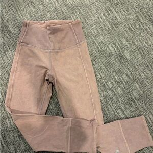 lululemon athletica dusty mauve ribbed leggings